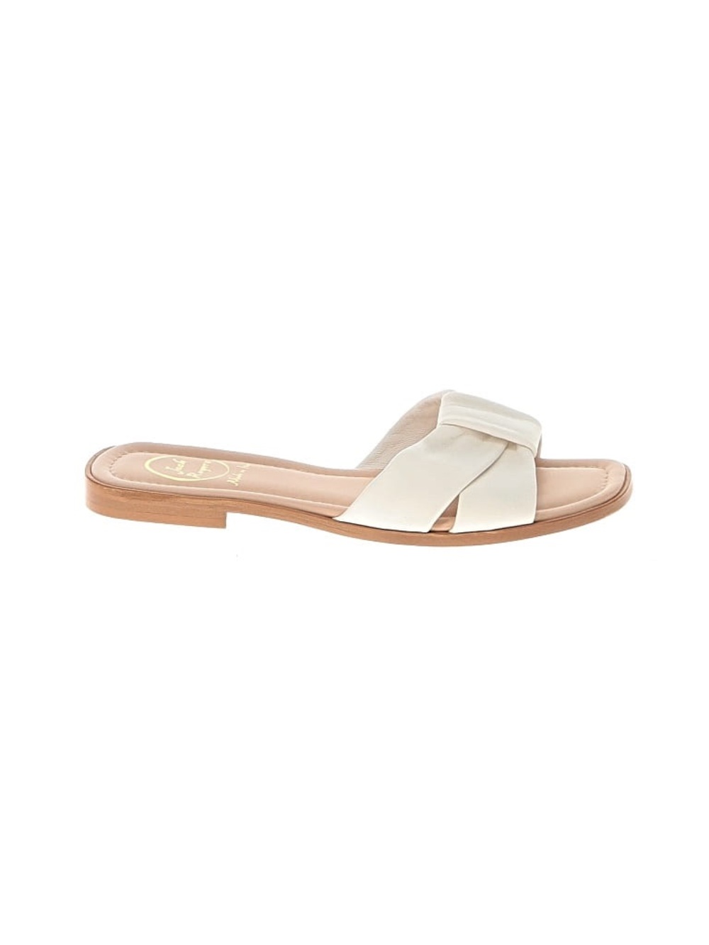 Jack Rogers Cream Knotted Slide Sandals